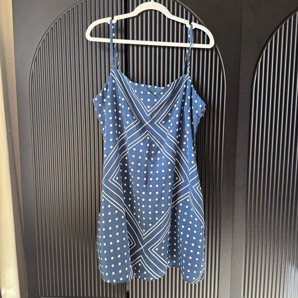 Abercrombie & Fitch Navy Polka Dot Mini Dress